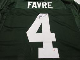 Brett Favre of the Green Bay Packers signed autographed football jersey PAAS COA 011