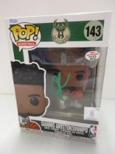 Giannis Antetokounmpo of the Milwaukee Bucks signed autographed Funko Pop PAAS COA 733