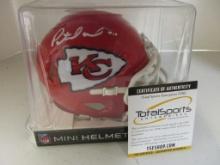 Patrick Mahomes II of the KC Chiefs signed autographed football mini helmet TSE COA