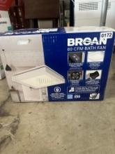 Broan 80 Cfm Bath Fan (like new)