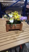 10 Wooden Planter -11.5 x 7 inches