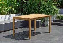 BRAND NEW OUTDOOR 60" x 34" RECTANGULAT TABLE 100% FSC WOOD IN TEAK FINISH