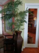 LARGE Artificial Plant W/ Planter / 7.5' Tall