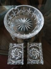 Crystal Ash Tray Set for Party / Matching Set