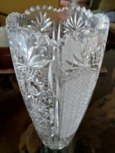 15" Tall Crystal Vase Set / Flower Vase Set