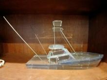 Office Decor / Plexi Offshore Fishing Boat / Yacht