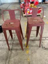 Out Door Bar Stools. Will Do The Job But On The Ugly Side. Add A Little Paint And Will Be Super Sexy