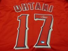 Shohei Ohtani of the LA Angels signed autographed baseball jersey TAA COA 805