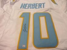 Justin Herbert of the LA Chargers signed autographed football jersey PAAS COA 173