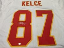 Travis Kelce of the Kansas City Chiefs signed autographed football jersey PAAS COA 809