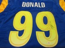 Aaron Donald of the LA Rams signed autographed football jersey PAAS COA 061