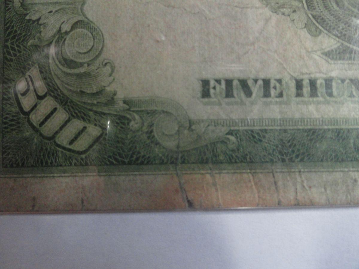 $500 FIVE HUNDRED DOLLAR BILL 1934A