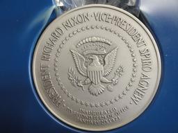 THE OFFICIAL 1973 PRESIDENTIAL INAUGURAL MEDAL, 3.62 OZ STERLING SILVER IN PRESENTATION BOX