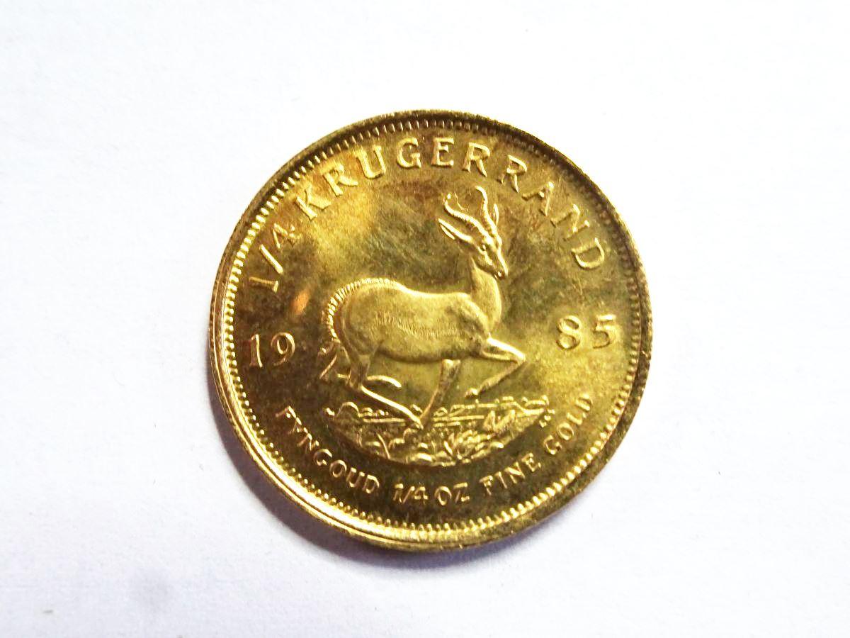 1985 1/4 KRUGERAND, 1/4 OZ. FINE GOLD