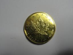 2005 CANADA 50 DOLLARS ONE TROY OUNCE .999 FINE GOLD COIN