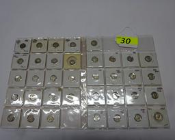 LOT OF SILVER DIMES: