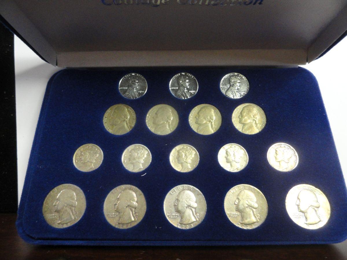 WORLD WAR II 17 PIECE COIN COLLECTION,