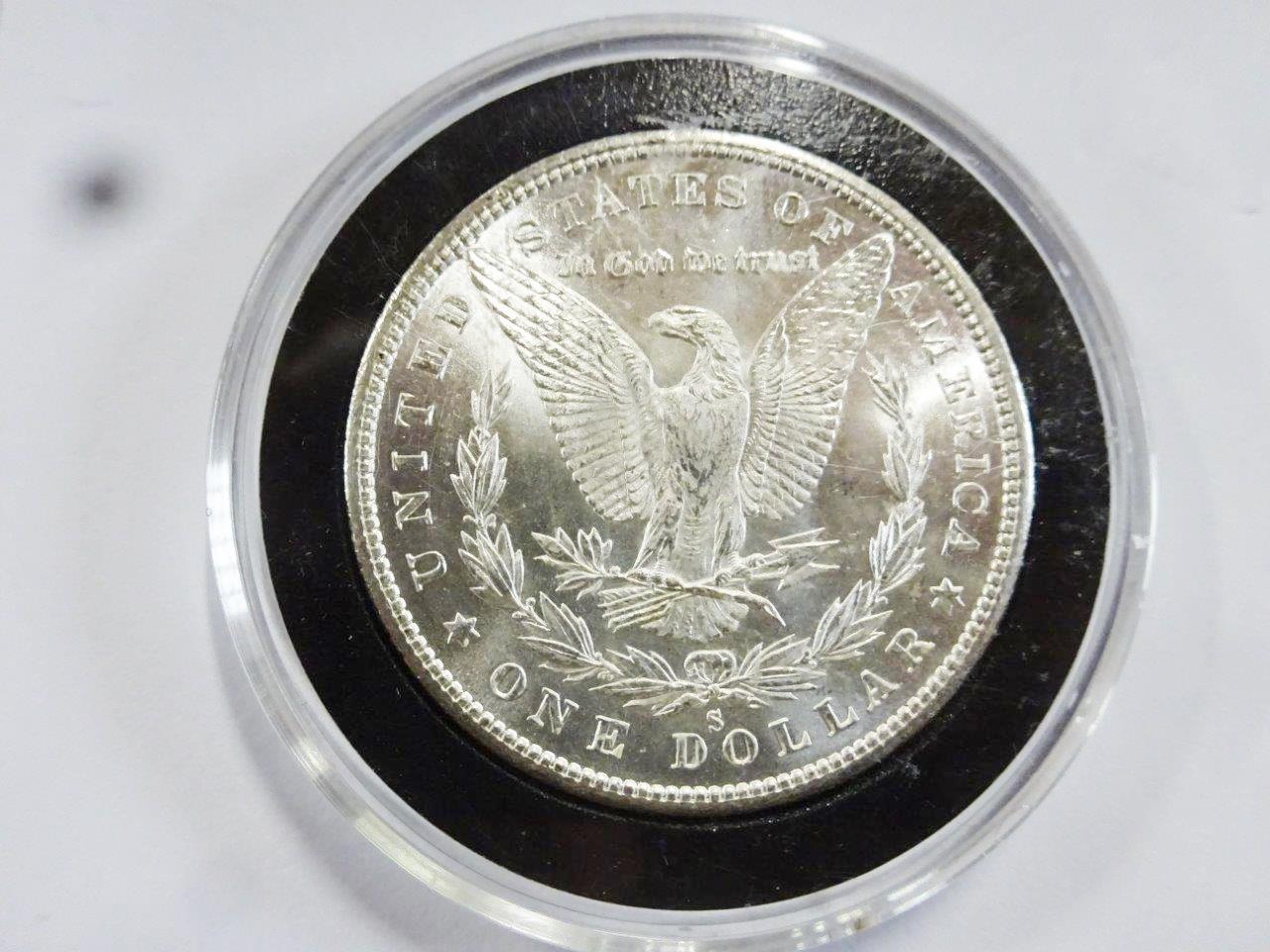 1880-S MORGAN SILVER DOLLAR,