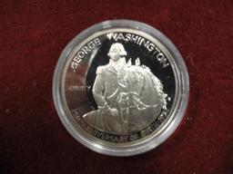 (2) 1982 U.S. MINT PROOF 90% SILVER GEORGE WASHINGTON COMMEMORATIVE HALF DOLLARS