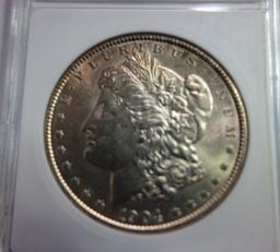 ANACS GRADED MS-62, 1904 MORGAN SILVER DOLLAR