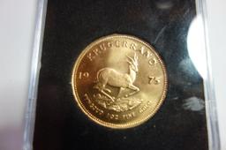 1975 SOUTH AFRICAN 1 OUNCE GOLD KRUGERAND, BU