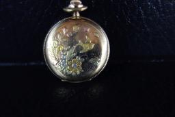 ELGIN GOLD FILLED LADIES' POCKET WATCH 401