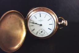 ELGIN GOLD FILLED LADIES' POCKET WATCH 401