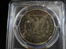 PCGS GENUINE, RIM DAMAGE - G DETAILS, 1893-CC MORGAN SILVER DOLLAR