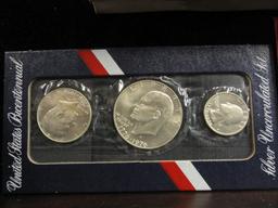 (3) U.S. MINT BICENTENNIAL SILVER UNCIRCULATED SETS: