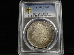 PCGS GRADED MS63 1883-O MORGAN SILVER DOLLAR