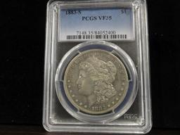 PCGS GRADED VF35 1883-S MORGAN SILVER DOLLAR