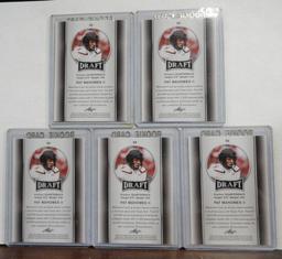 (5) LEAF DRAFT PAT MAHOMES II ROOKIE CARDS