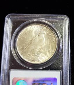 NGC GRADED MS62 1923 PEACE SILVER DOLLAR