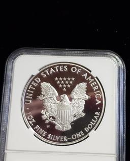 NGC GRADED PF70 ULTRA CAMEO 2014-W SILVER EAGLE