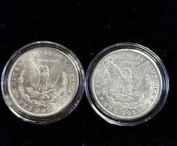 (2) BU MORGAN SILVER DOLLARS: 1889 & 1902-O