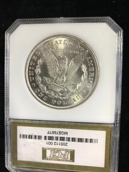 PCI GRADED MS62 1878 - 8 TAIL FEATHERS MORGAN SILVER DOLLAR