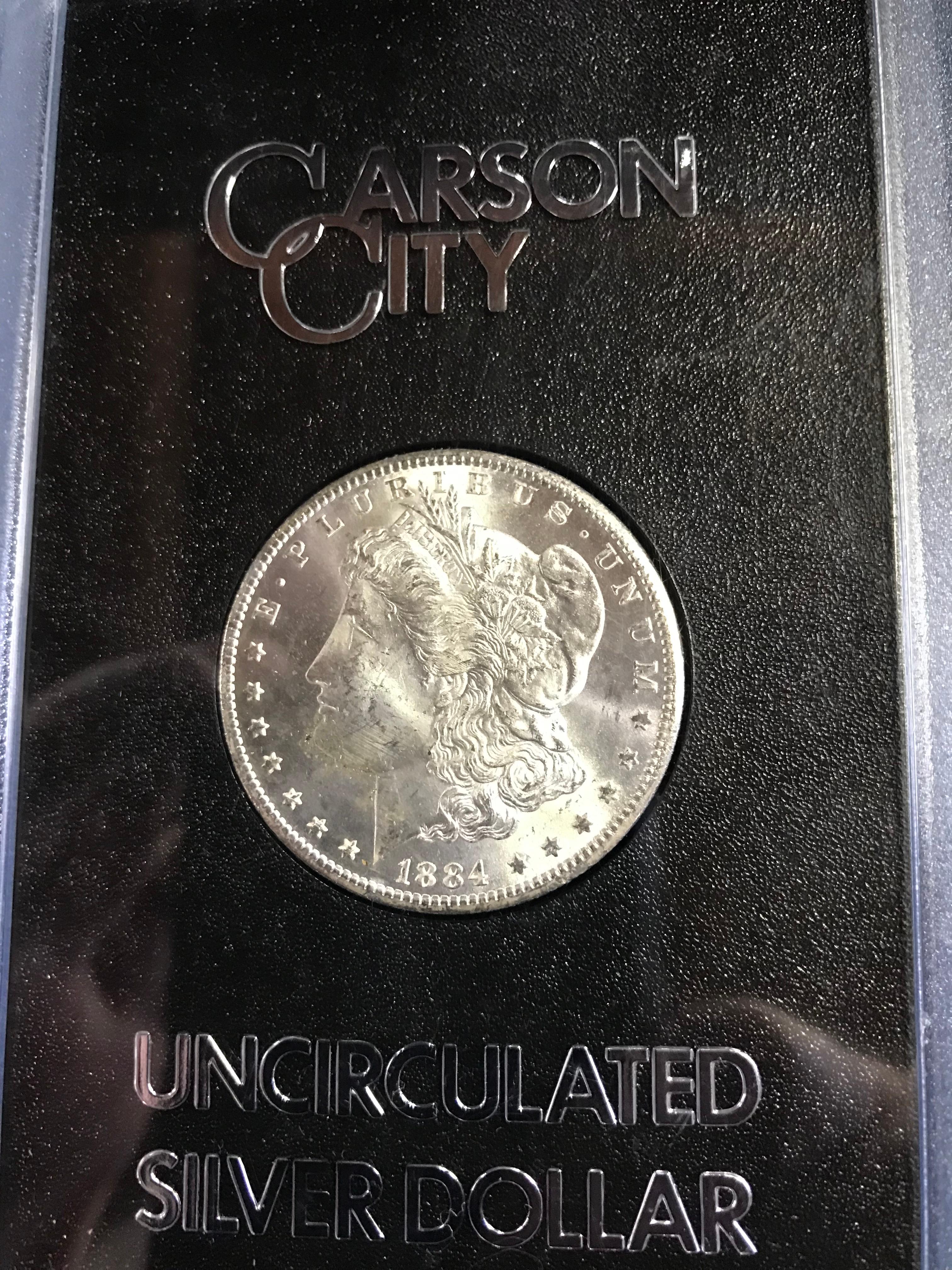 GSA HOARD 1884-CC UNCIRCULATED MORGAN SILVER DOLLAR