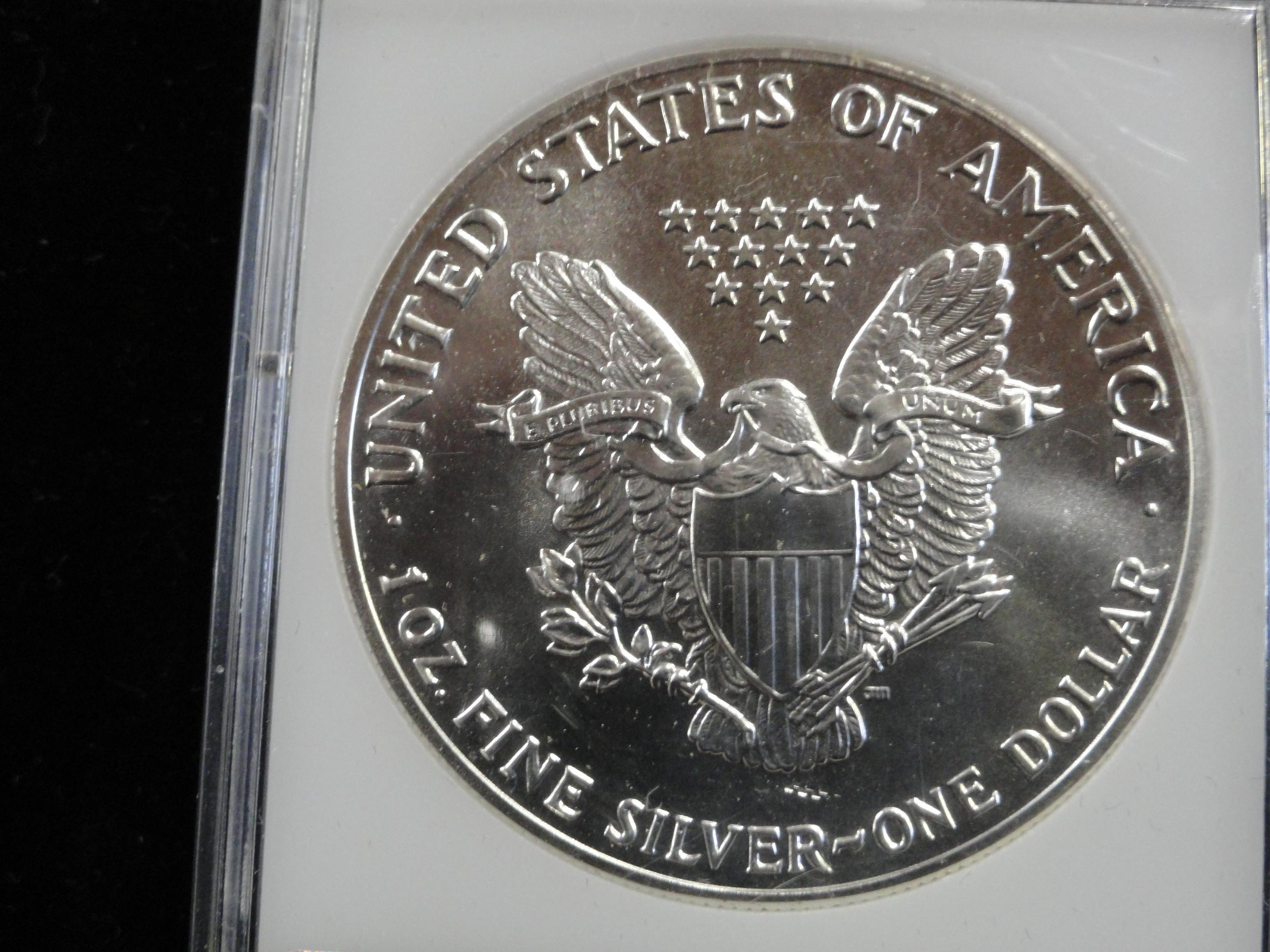 ACC GRADED MS70 1989 SILVER AMERICAN EAGLE