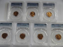 (11) PCGS GRADED LINCOLN CENTS: 1