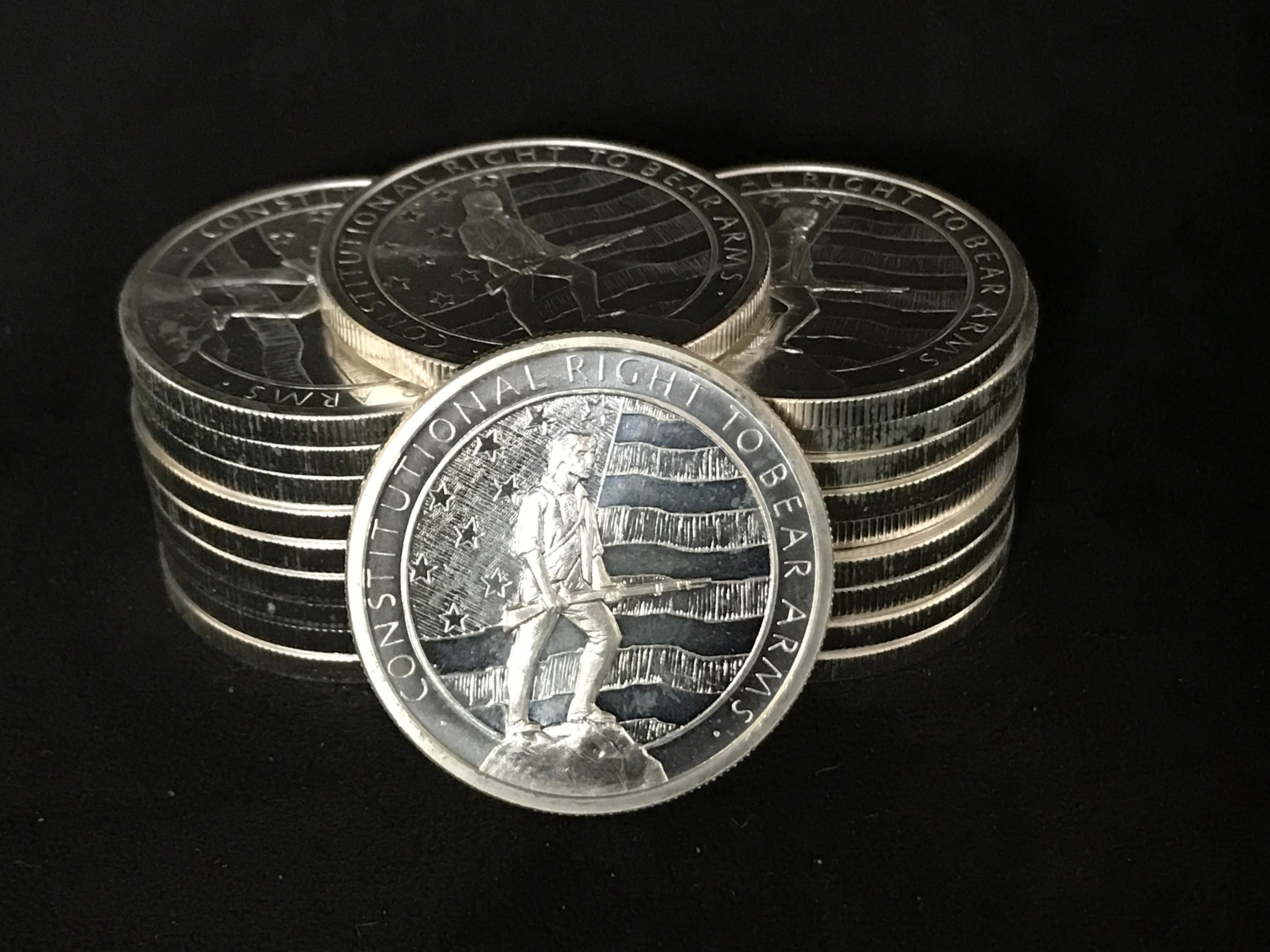 ROLL OF (20)  1 TOZ .999 SILVER ROUNDS