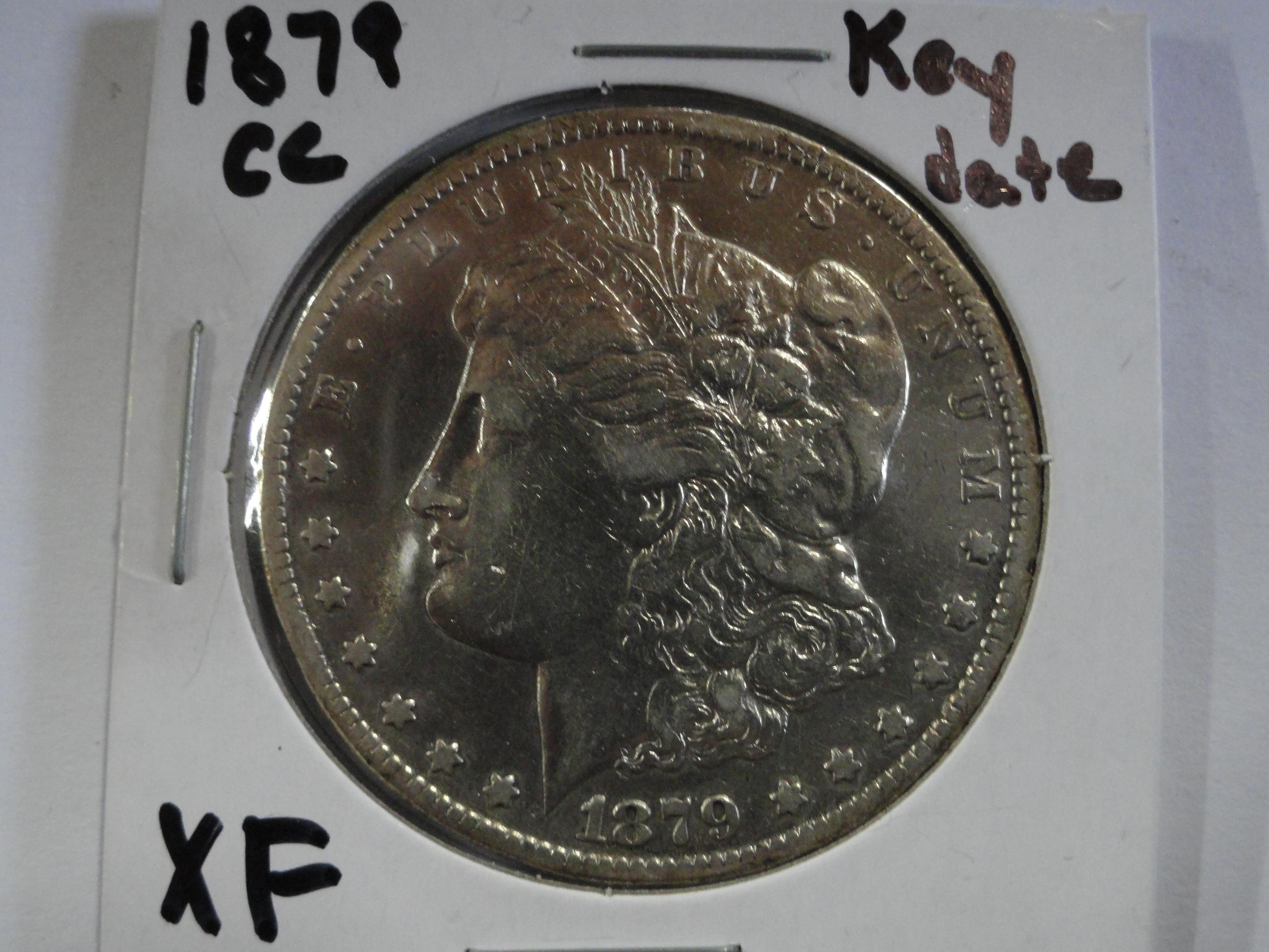 XF 1879-CC MORGAN SILVER DOLLAR