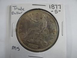 UNC 1877-S TRADE DOLLAR