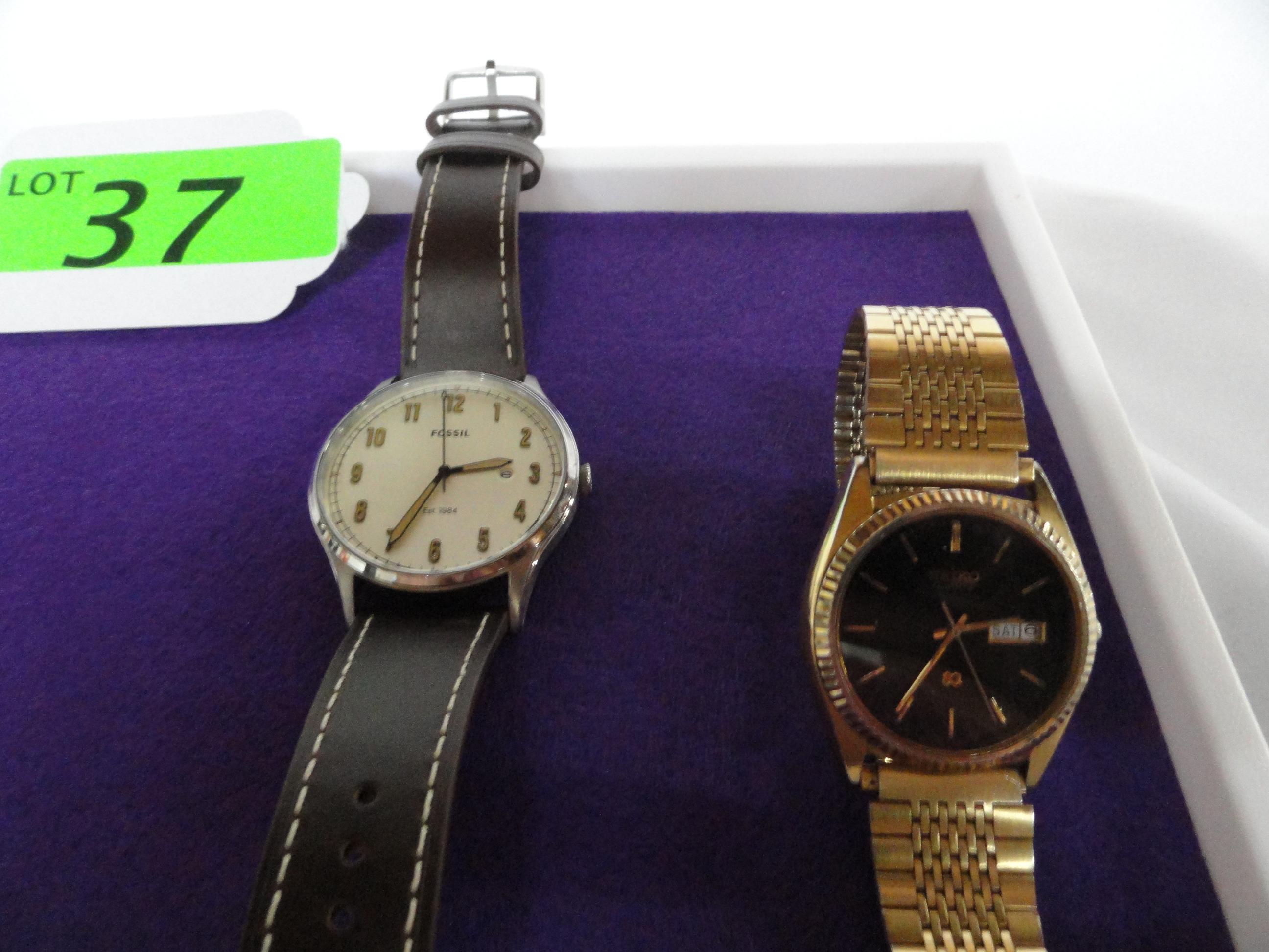 (2) MEN'S WATCHES: