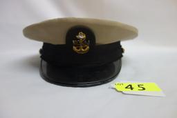 U.S. NAVY CAP BELONGED TO J.G. BAILEY USS OKLAHOMA CITY CLG-5