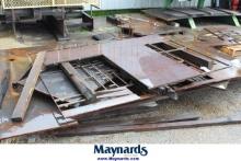 (3) pallets of steel plate