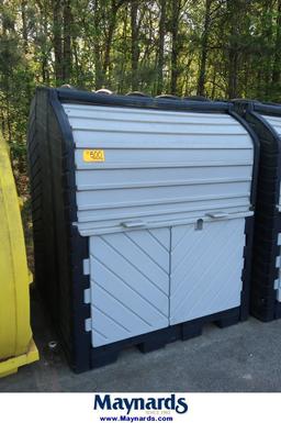 Poly 4-Drum Chemical Containment Shed