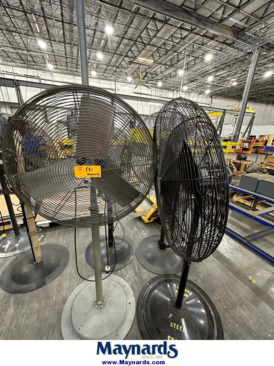 (4) Pedestal Shop Fans