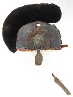 A RARE M 1868 BAVARIAN RAUPENHELM HELMET