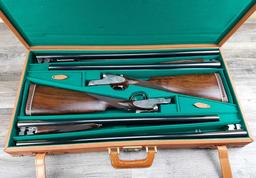 ARRIETA CASED TWO DOUBLE BARREL SHOTGUN SET