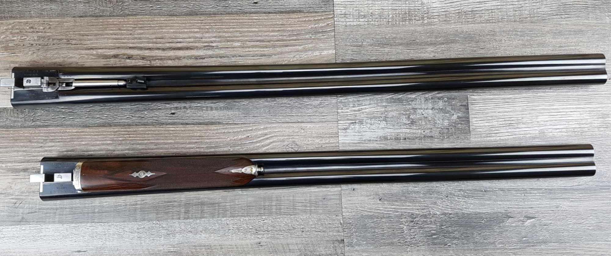 ARRIETA CASED TWO DOUBLE BARREL SHOTGUN SET